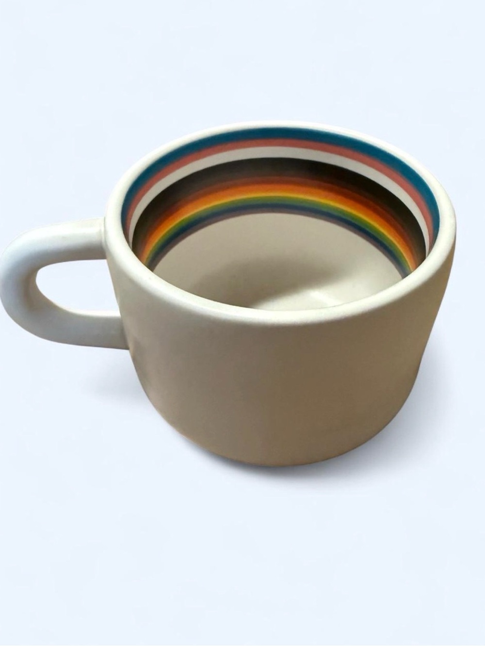 Our Place x Mud Witch Rainbow White Hand Crafted Ceramic Mug LGBTQ
